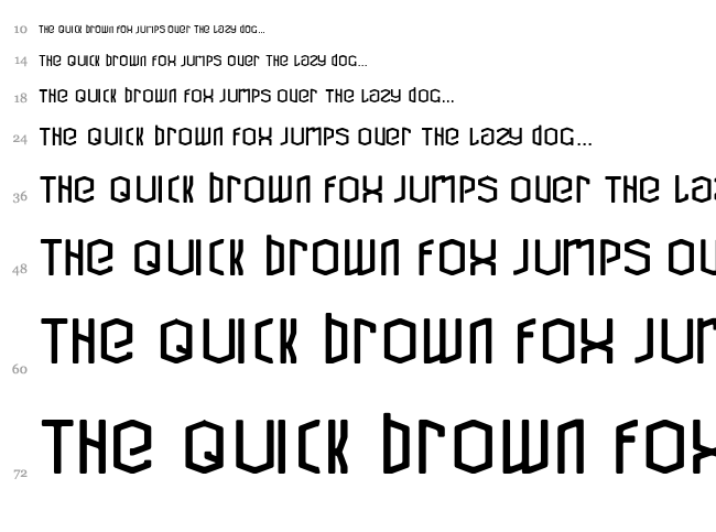 Cubic Refit font waterfall